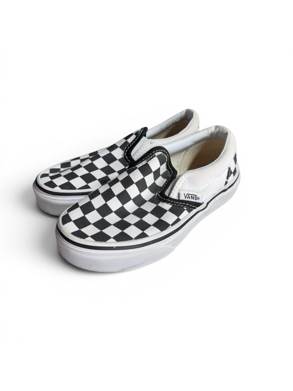 Vans Classic Slip-On Checkerboard Sneakers Kids Size 11C Excellent Condition